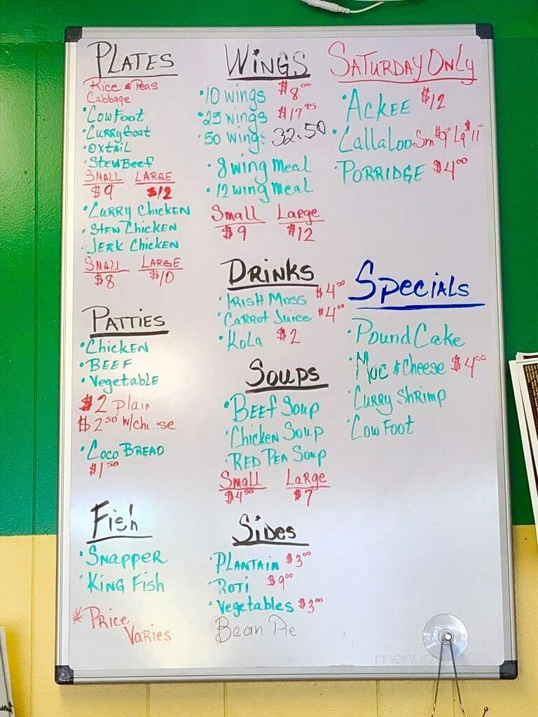 Paradise West Indian - Greensboro, NC menu_pic