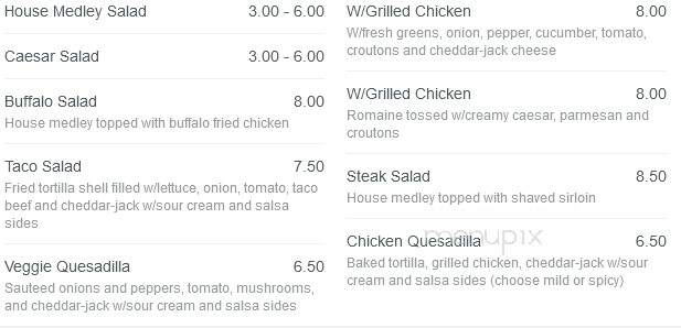 Fox Tales - Franklin, PA menu_pic