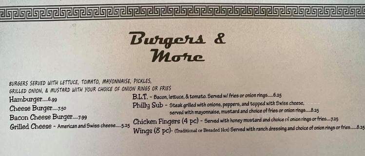Three Amigos - Clanton, AL menu_pic