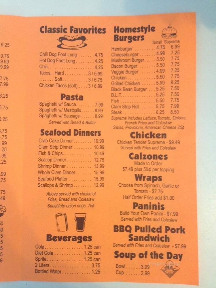 Horsebrook Cafe - Plainfield, CT menu_pic