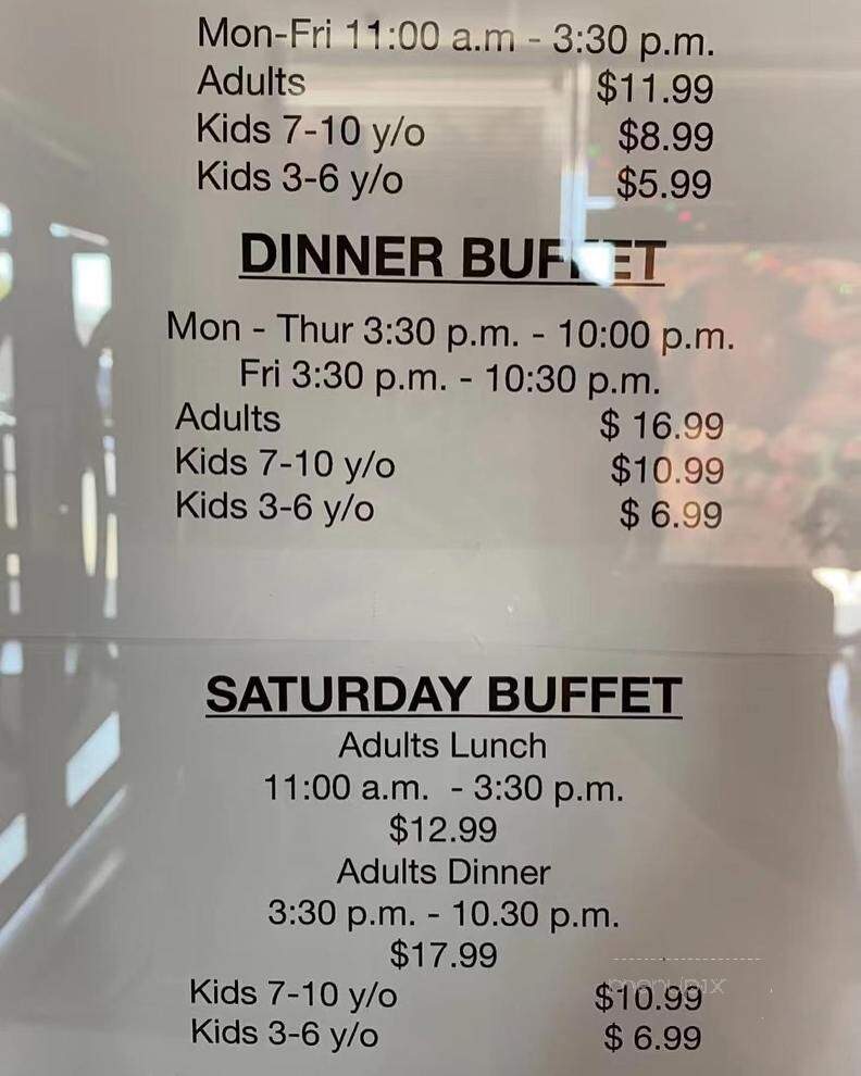 Flaming Grill & Buffet - Malden, MA menu_pic