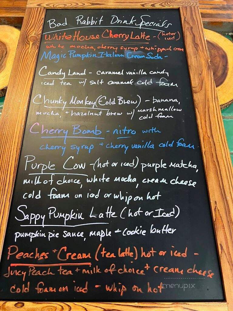 Bad Rabbit Cafe & Roastery - Scottdale, PA menu_pic
