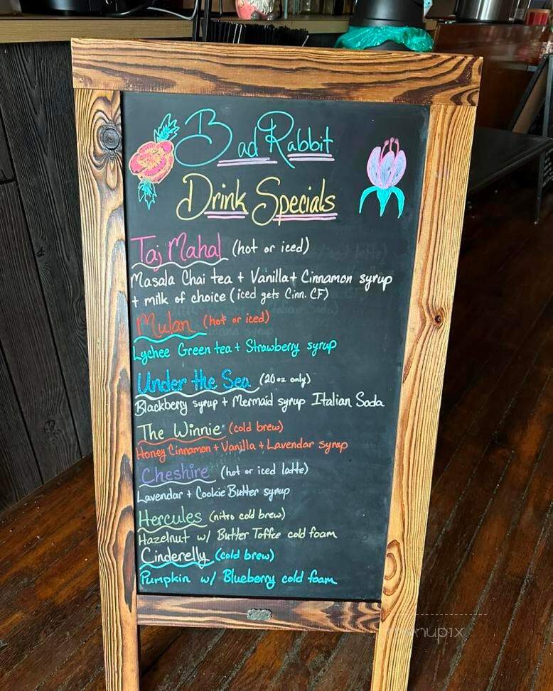 Bad Rabbit Cafe & Roastery - Scottdale, PA menu_pic