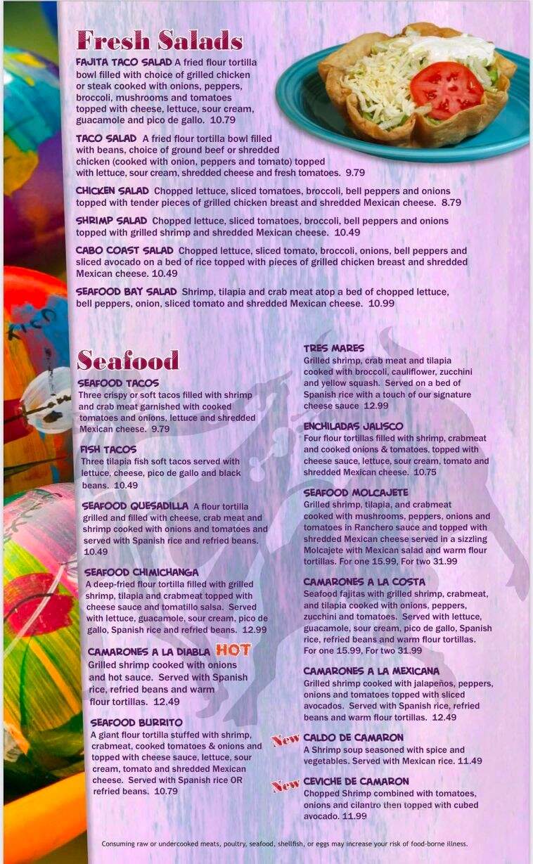 Pueblo Real - Girard, PA menu_pic