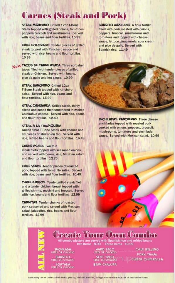 Pueblo Real - Girard, PA menu_pic