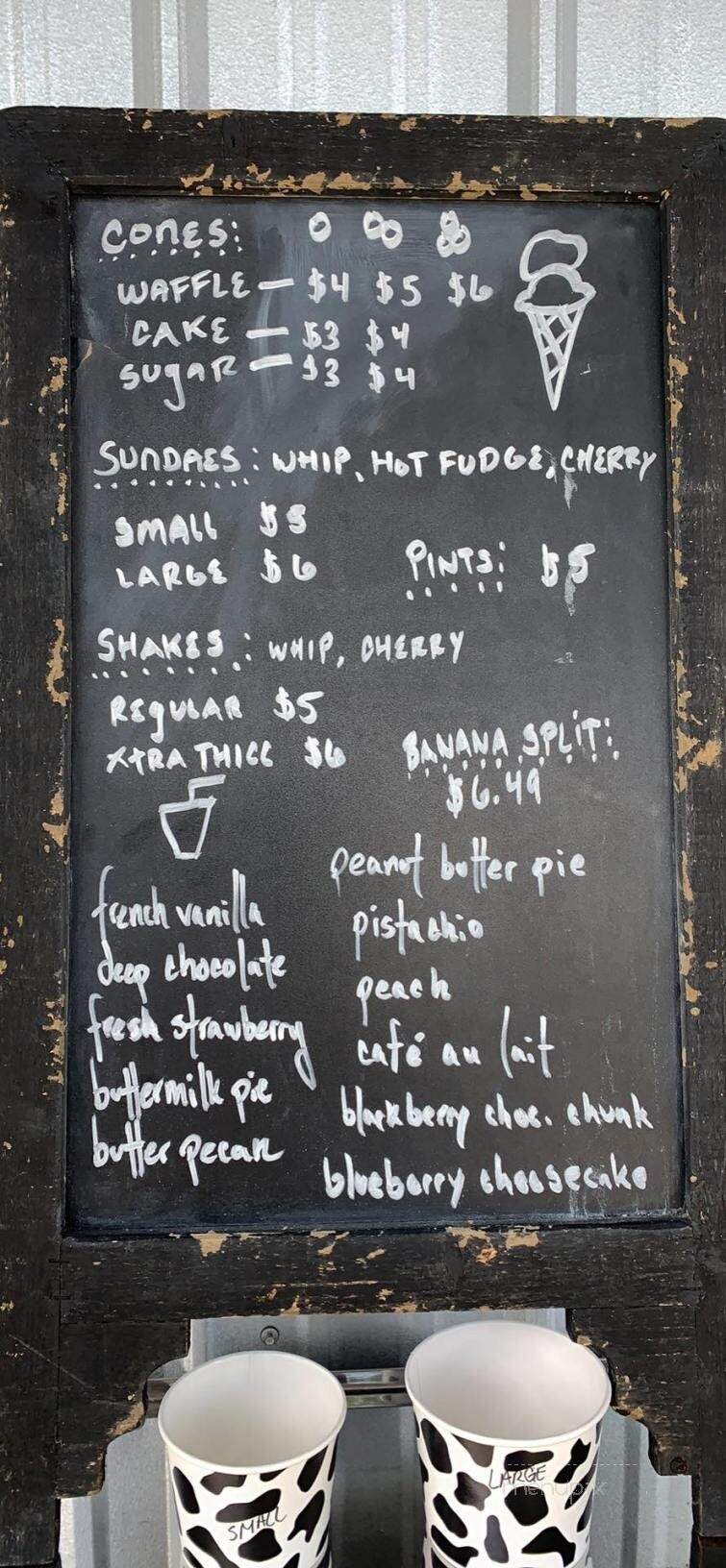 Cockeye Creamery - Warren, OH menu_pic