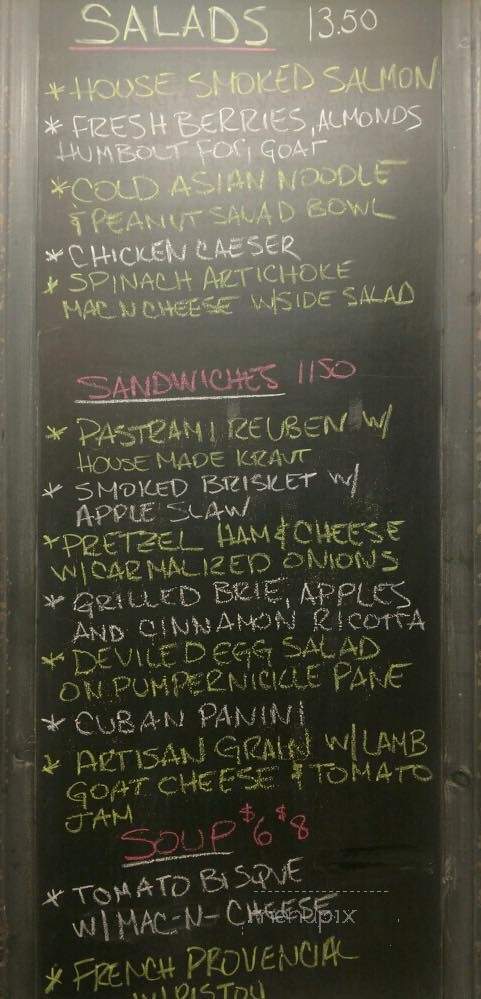 Myriam's Table Cafe - Ligonier, PA menu_pic