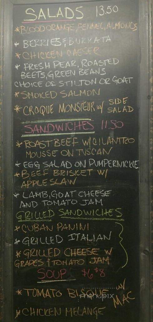 Myriam's Table Cafe - Ligonier, PA menu_pic