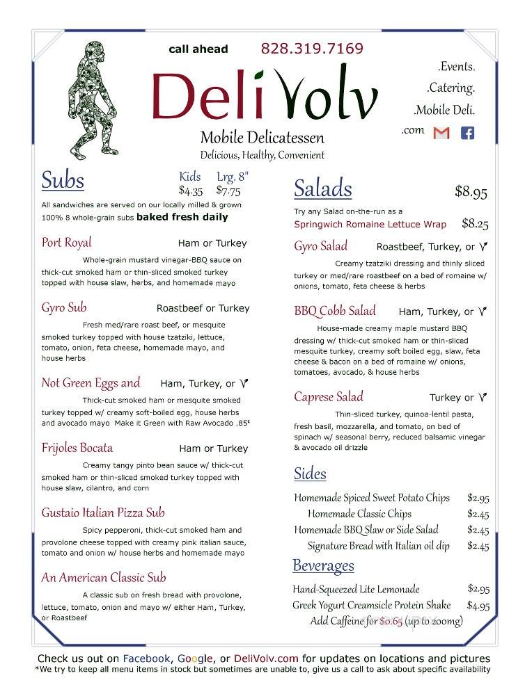 Saint Paul Mountain Vineyards - Hendersonville, NC menu_pic