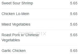 Bill Hwang's Restaurant - Akron, OH menu_pic