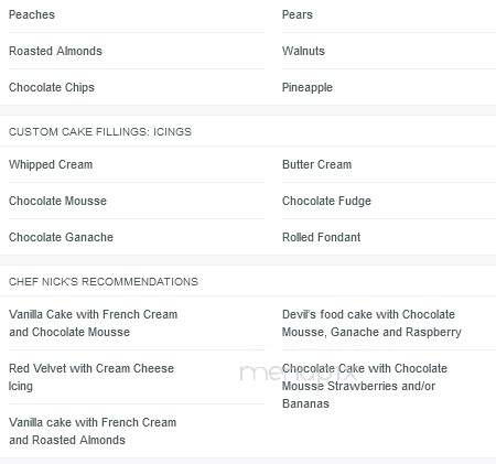 Bay Ridge Bakery - Brooklyn, NY menu_pic