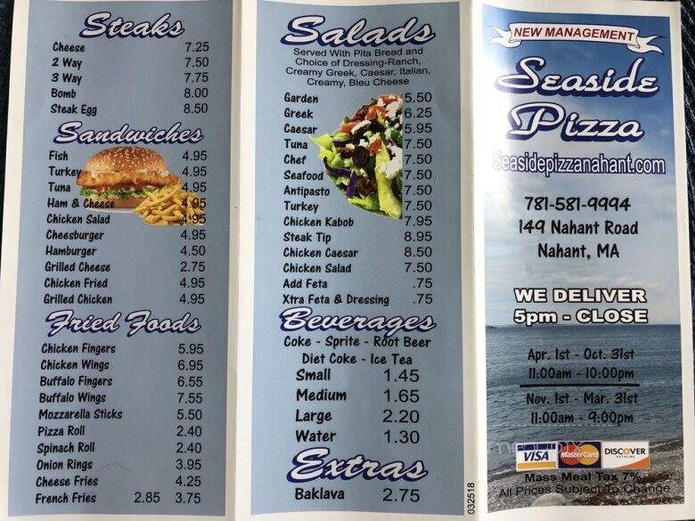 Captain's Seaside - Nahant, MA menu_pic