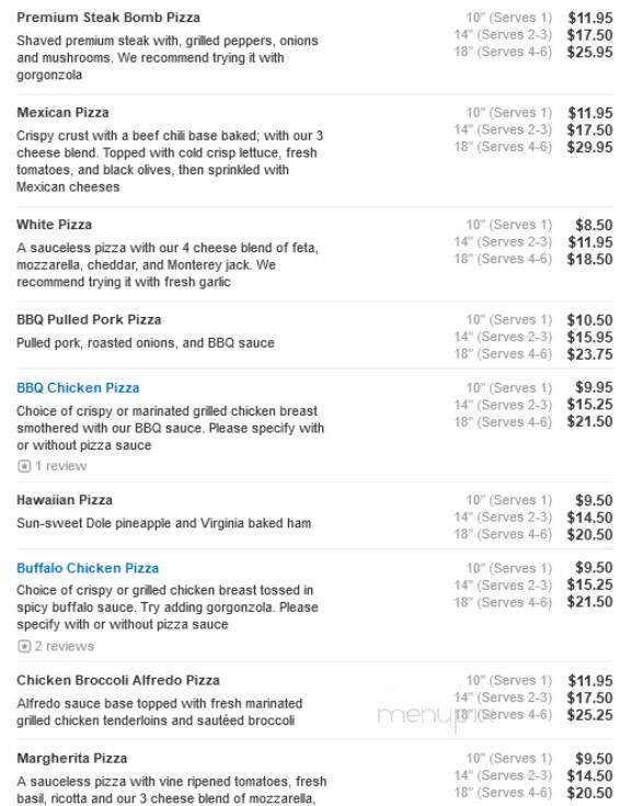 Two Brothers Pizza & Mexican - Sandwich, MA menu_pic