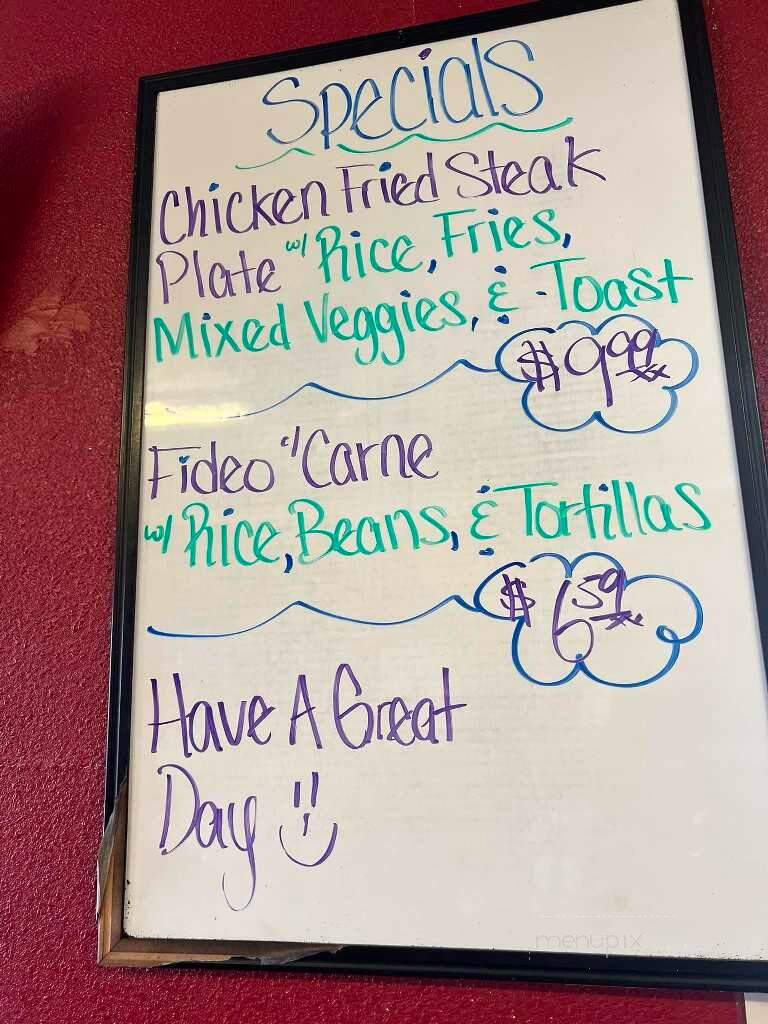 El Jardin Restaurant & Bakery - Beeville, TX menu_pic