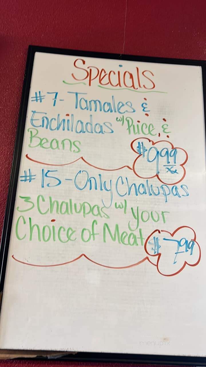 El Jardin Restaurant & Bakery - Beeville, TX menu_pic