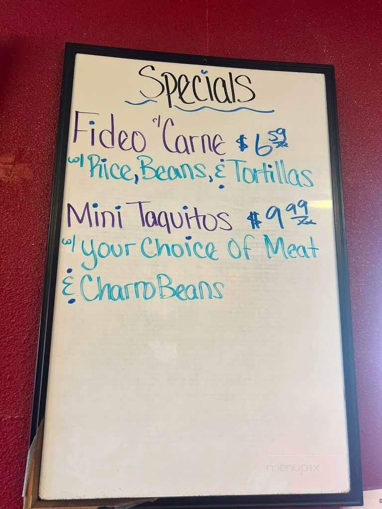 El Jardin Restaurant & Bakery - Beeville, TX menu_pic