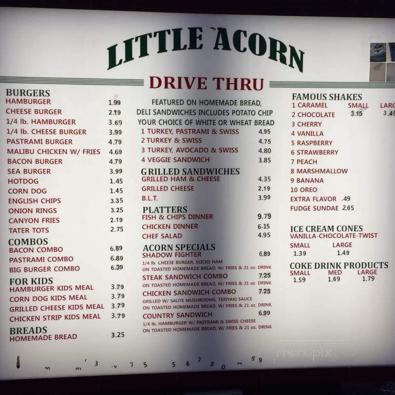 Little Acorn - Spanish Fork, UT menu_pic