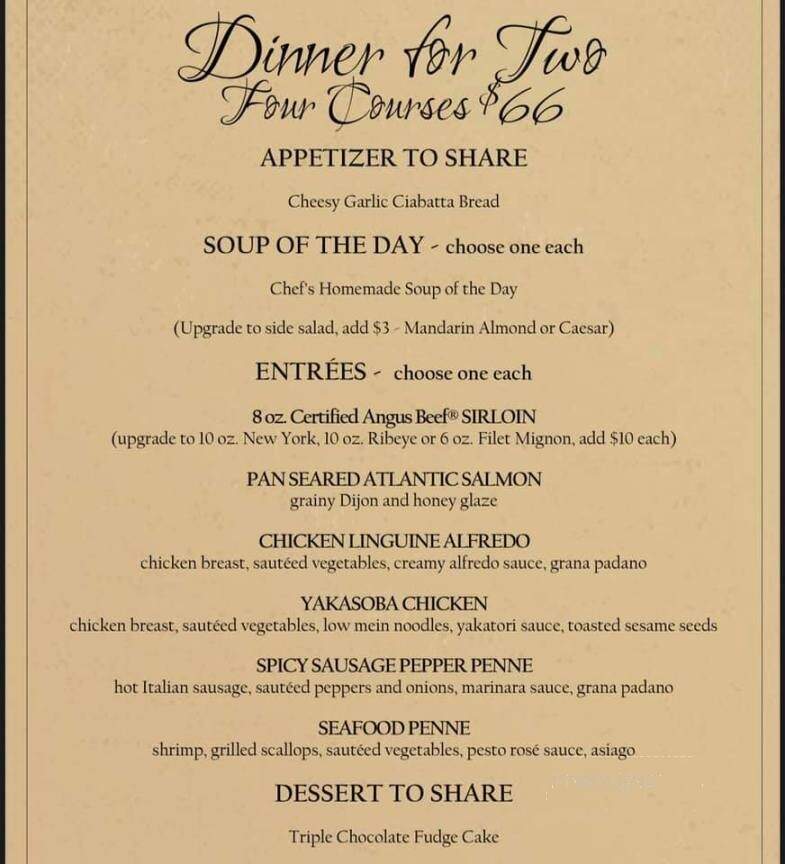 Berc's Steak House - Peterborough, ON menu_pic