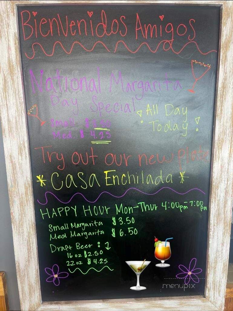 Casa Carrion - Lyman, SC menu_pic