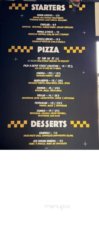 Depot Street Pizza - Morgan Hill, CA menu_pic