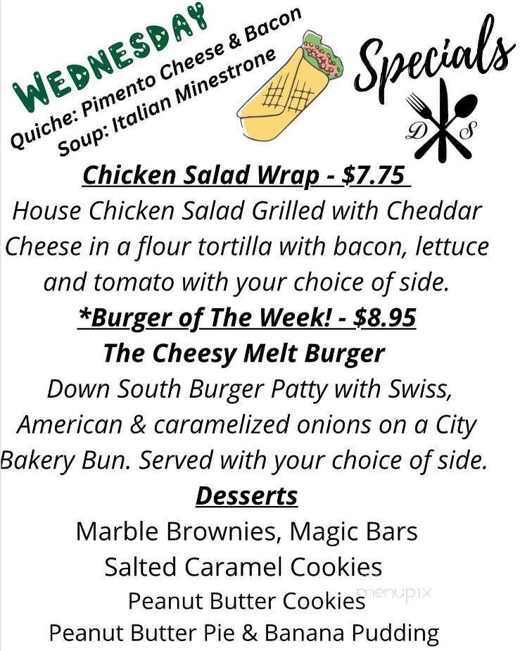 Down South To Go Cafe & Catering - Canton, NC menu_pic