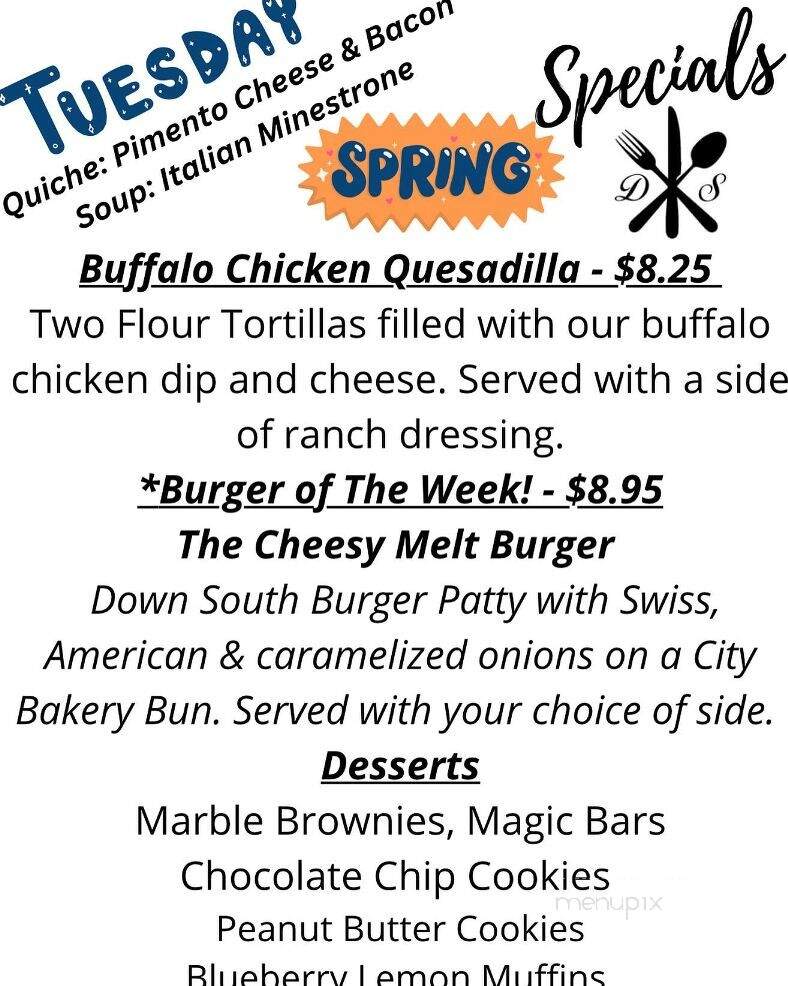 Down South To Go Cafe & Catering - Canton, NC menu_pic