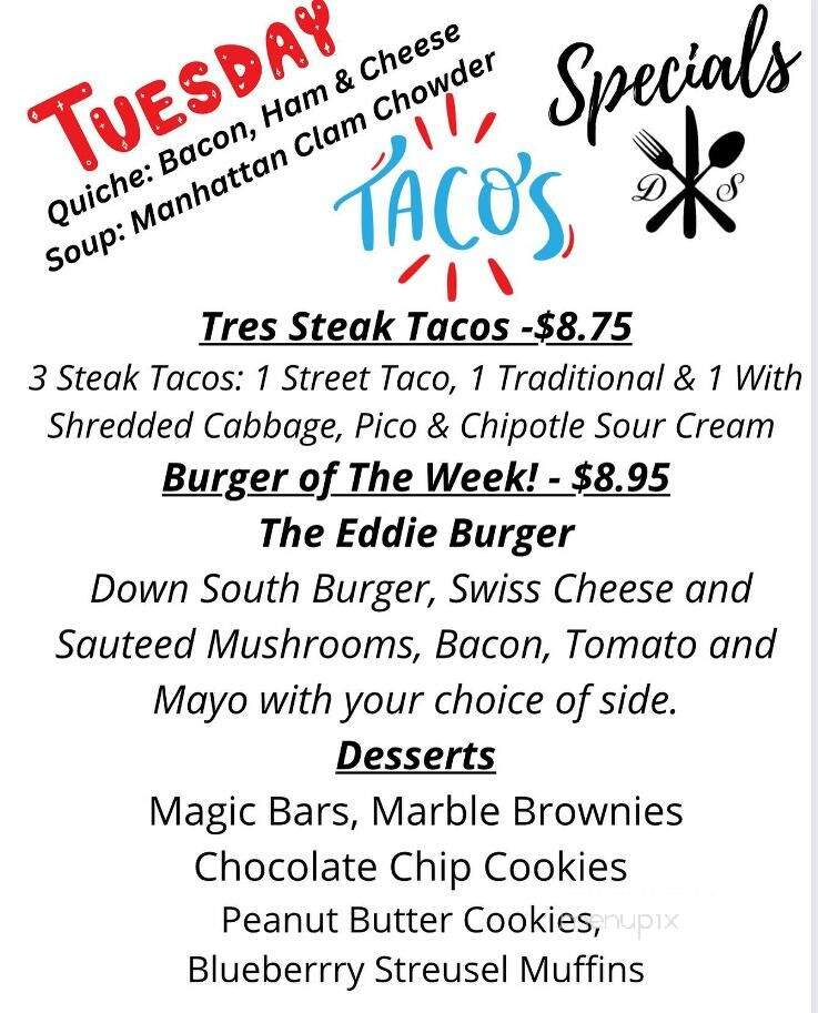 Down South To Go Cafe & Catering - Canton, NC menu_pic