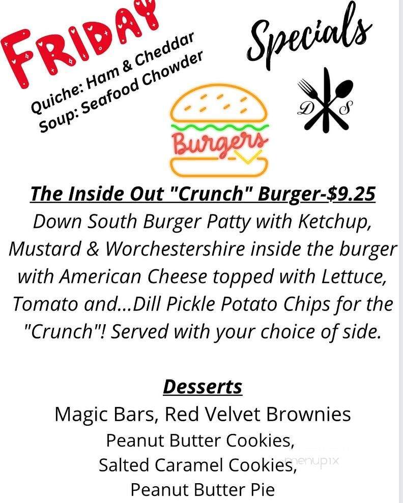 Down South To Go Cafe & Catering - Canton, NC menu_pic
