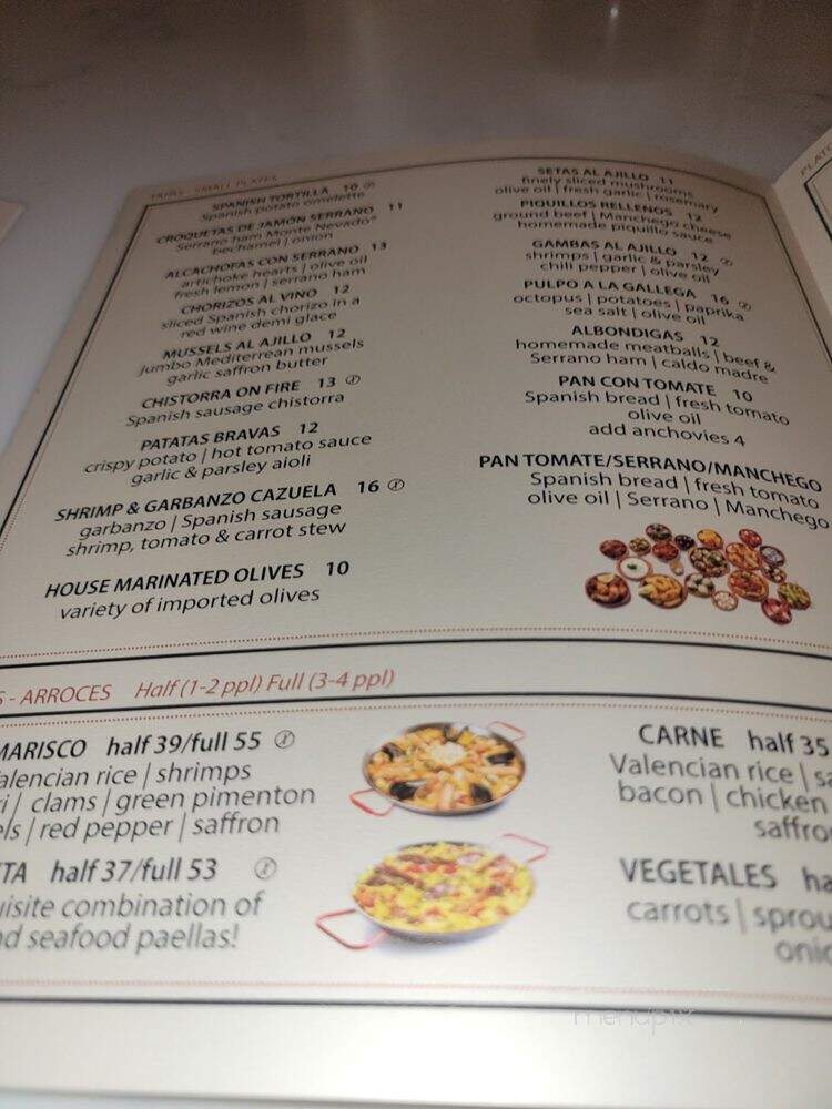 Madrid Spanish Taverna - Columbia, MD menu_pic