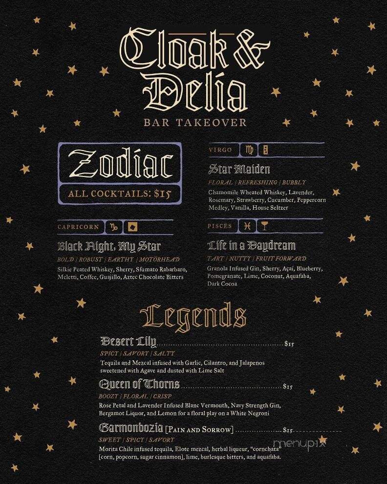 Cordelia - Cleveland, OH menu_pic