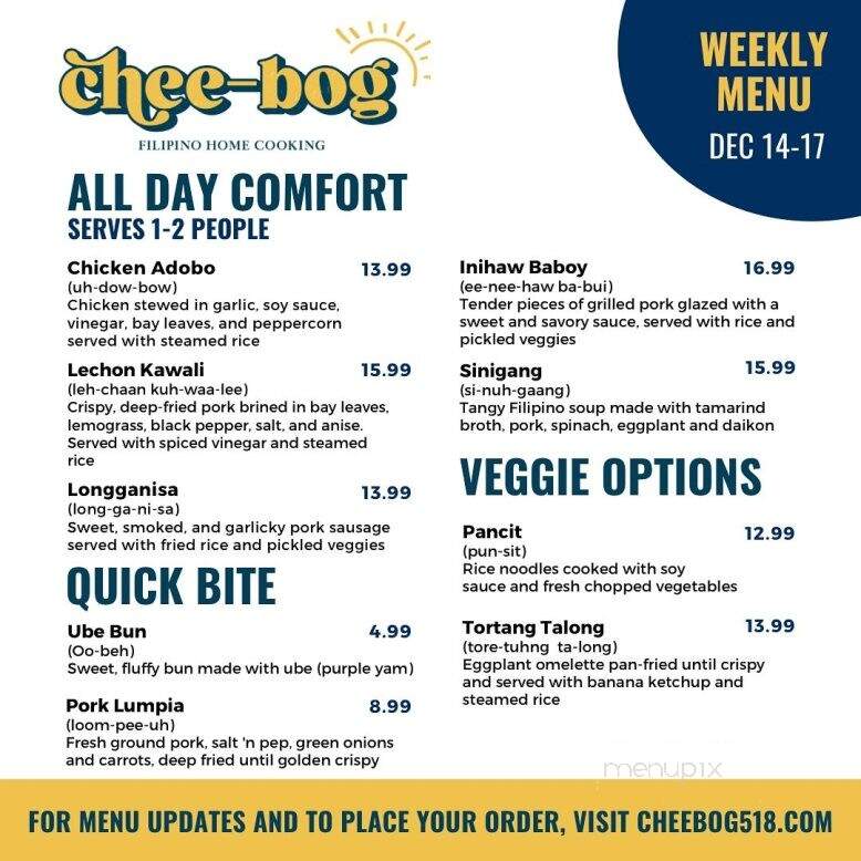Chee-Bog - Cohoes, NY menu_pic