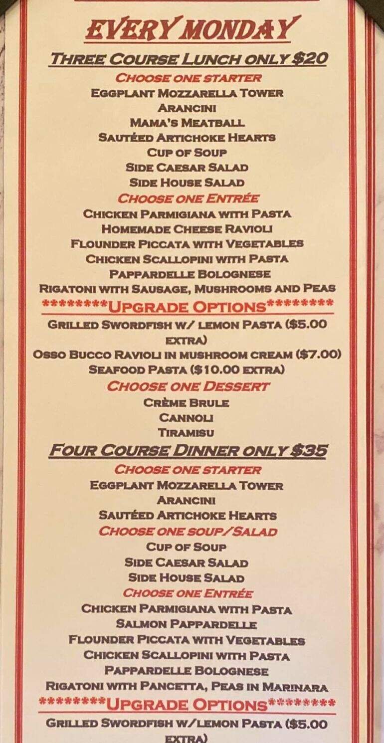 Ristorante San Marco - Venice, FL menu_pic