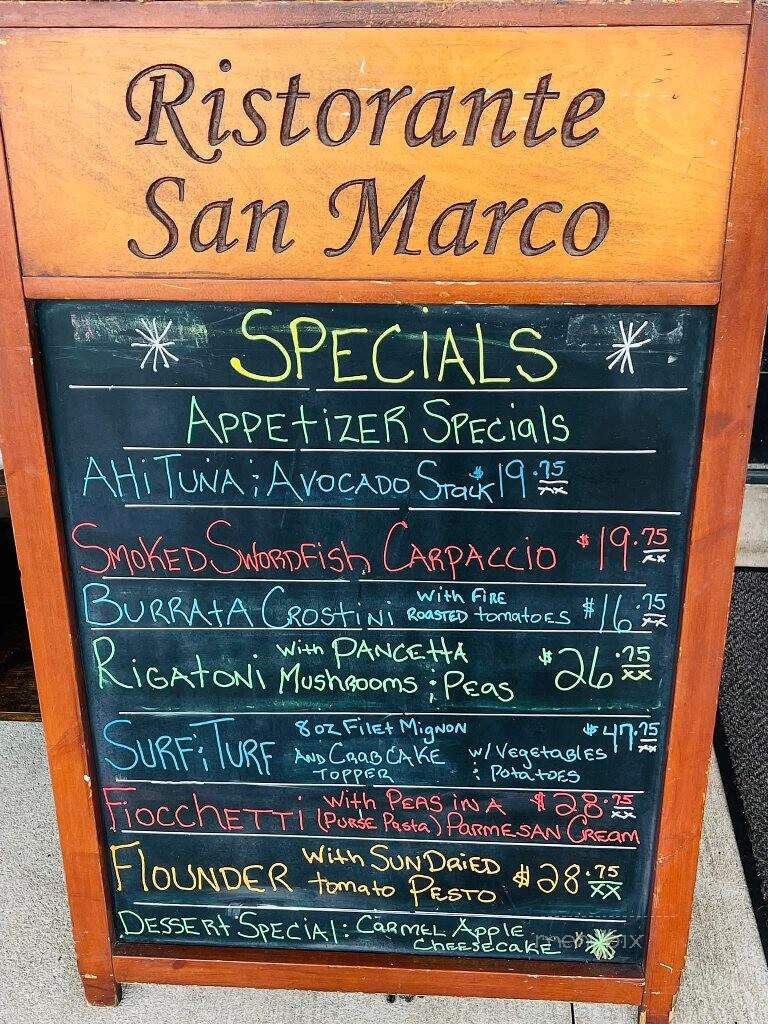 Ristorante San Marco - Venice, FL menu_pic