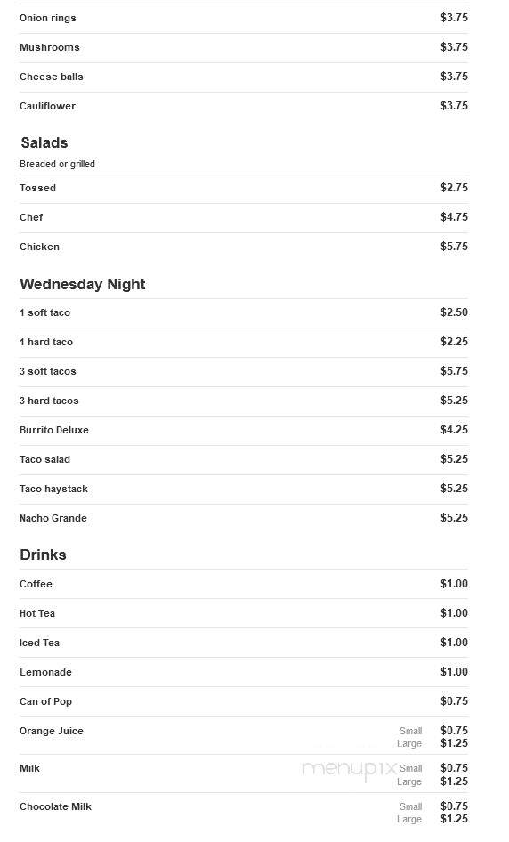 Wheeler's Cafe - Seaton, IL menu_pic