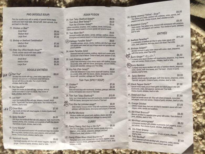 Asian Paradise Restaurant - Farmersville, CA menu_pic