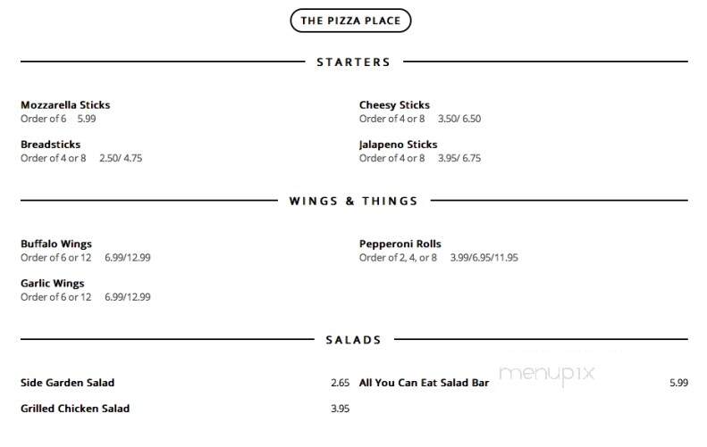 The Pizza Place - Salado, TX