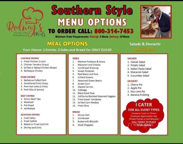 Rodney's Cafe - Oshkosh, WI menu_pic
