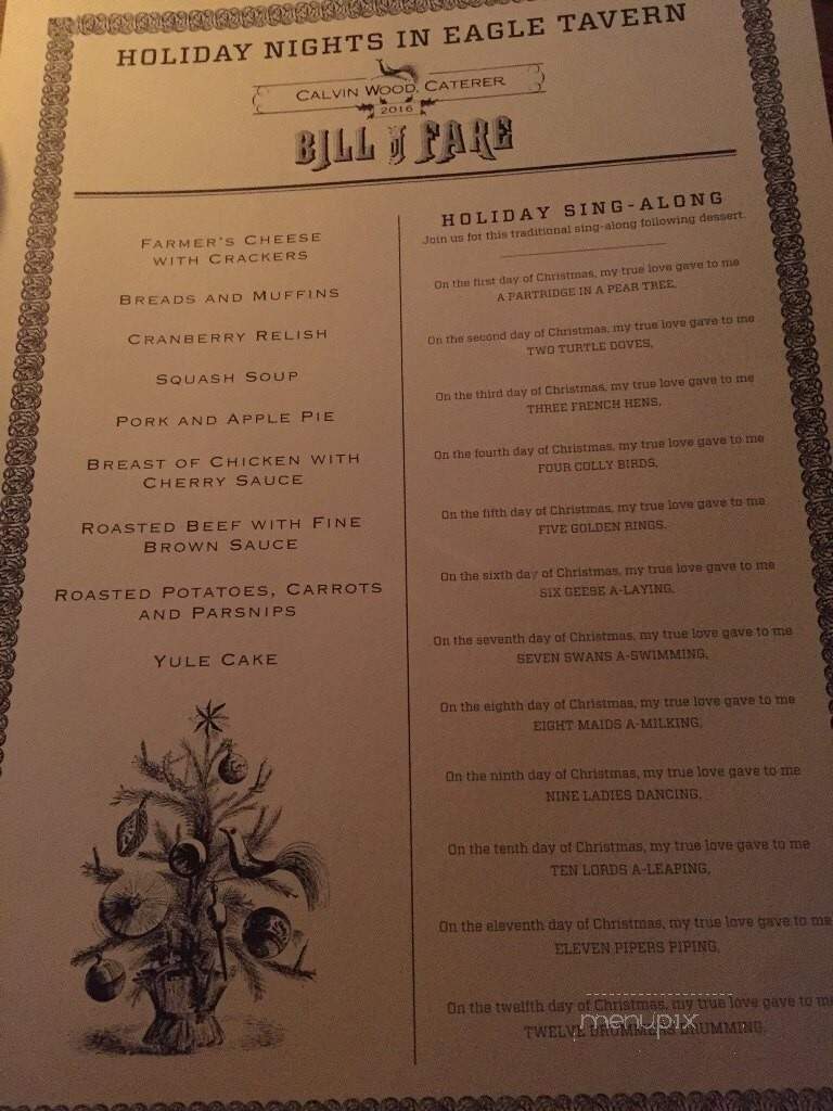 Eagle Tavern - Dearborn, MI menu_pic