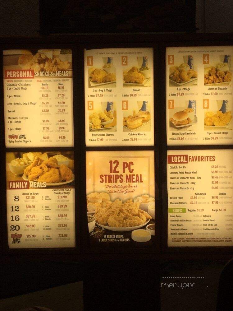 Lee's Famous Recipe Chicken - Hazard, KY menu_pic