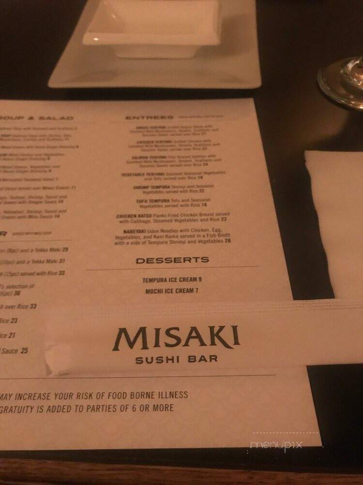Misaki Japanese Cuisine Sushi - Hyannis, MA menu_pic