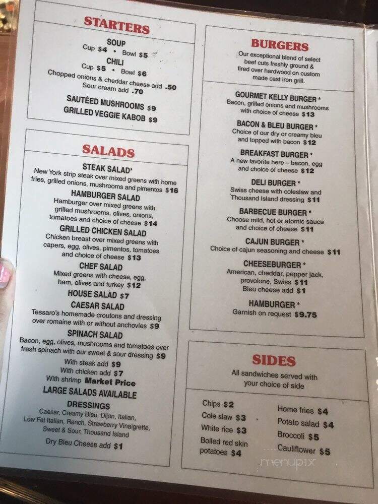 Tessaro's - Pittsburgh, PA menu_pic