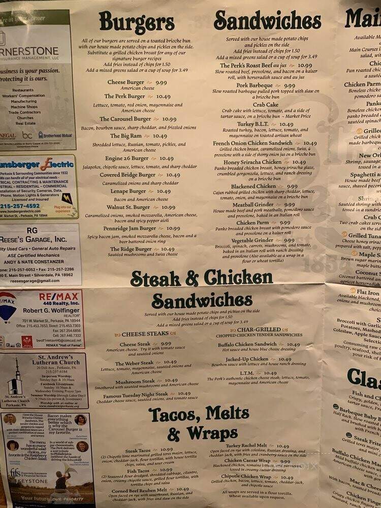 The Perk - Perkasie, PA menu_pic