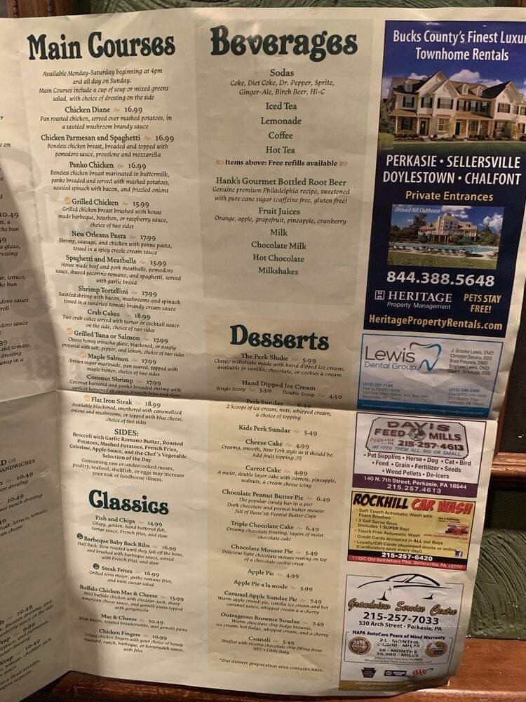The Perk - Perkasie, PA menu_pic