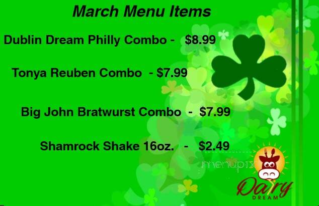 Dairy Dream - Bulls Gap, TN menu_pic