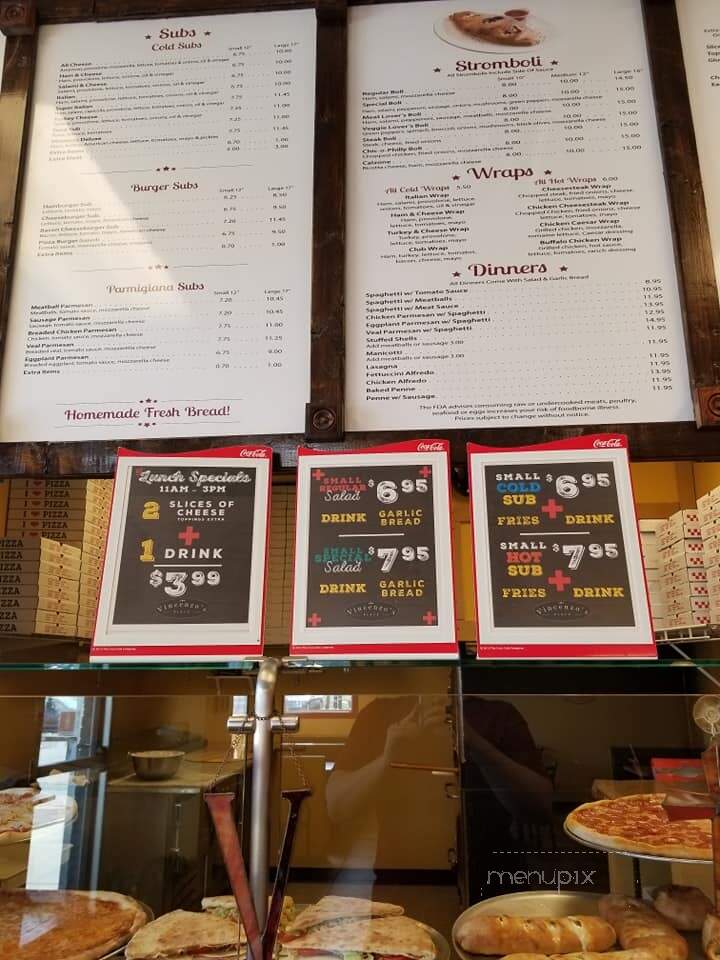 Vincenzo's Place - York, PA menu_pic