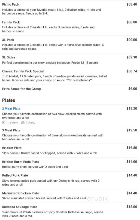 Dickey's Barbecue Pit - Greenville, MS menu_pic
