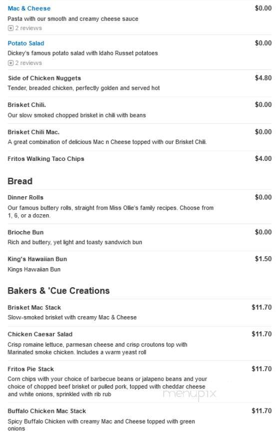 Dickey's Barbecue Pit - Greenville, MS menu_pic