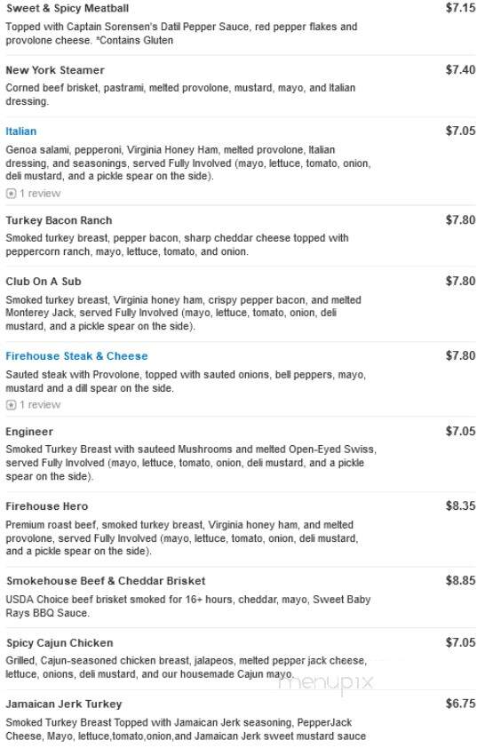 Firehouse Subs - Gulfport, MS menu_pic