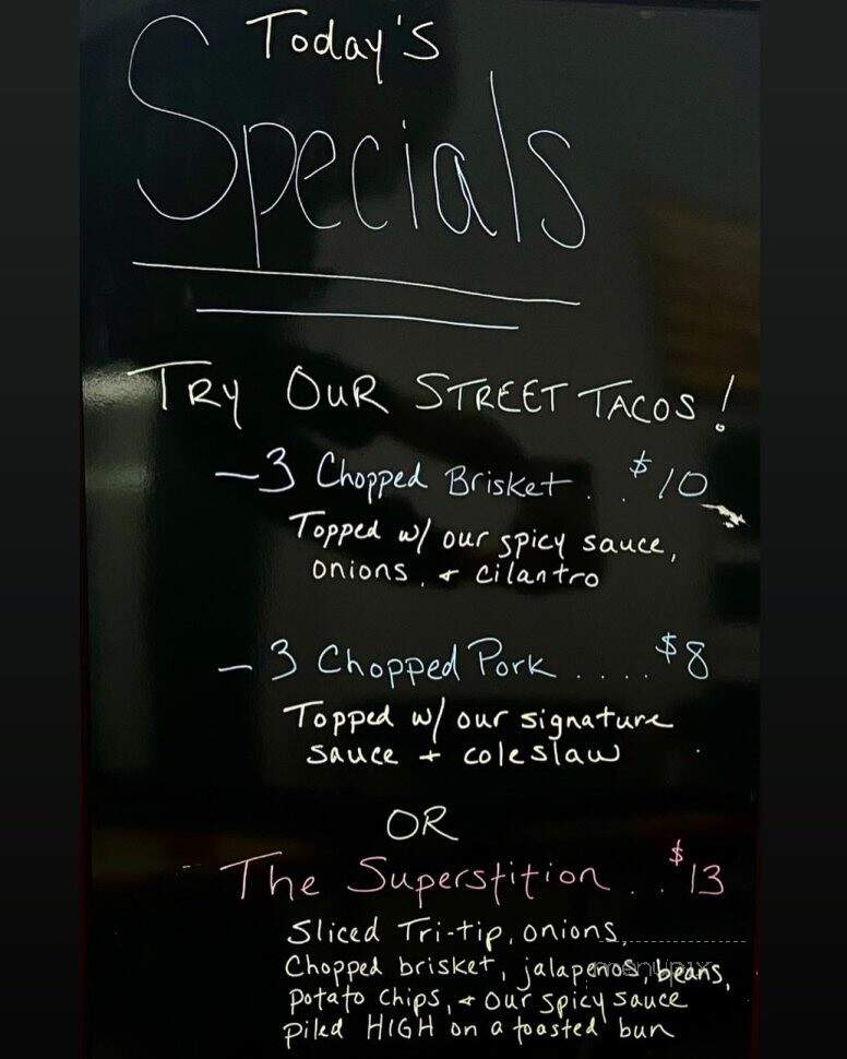 Mooner's BBQ Galley - San Tan Valley, AZ menu_pic