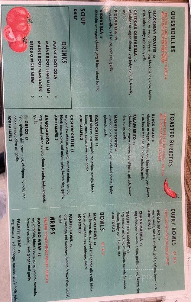 Veggie Oasis - Shokan, NY menu_pic